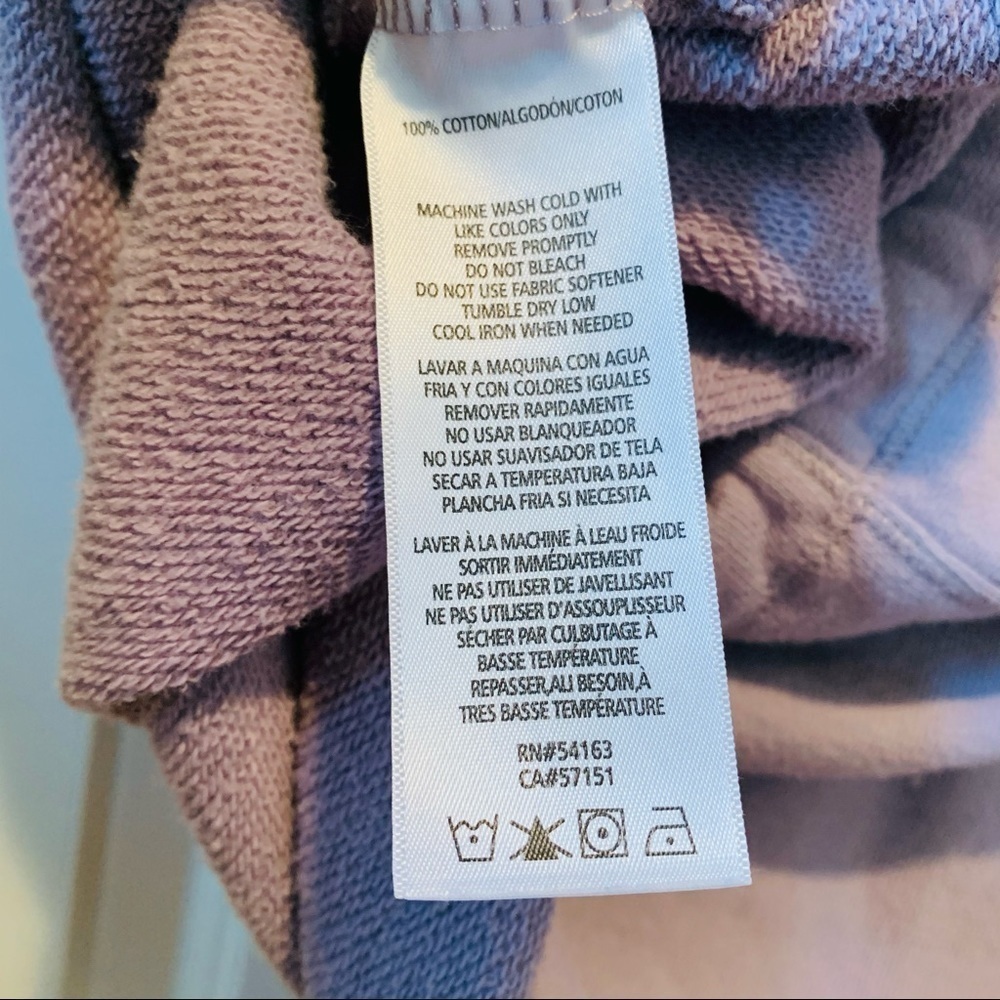 Calvin Klein Purple Crop Muscle Sleeveless Hoodie - Picture 9 of 12